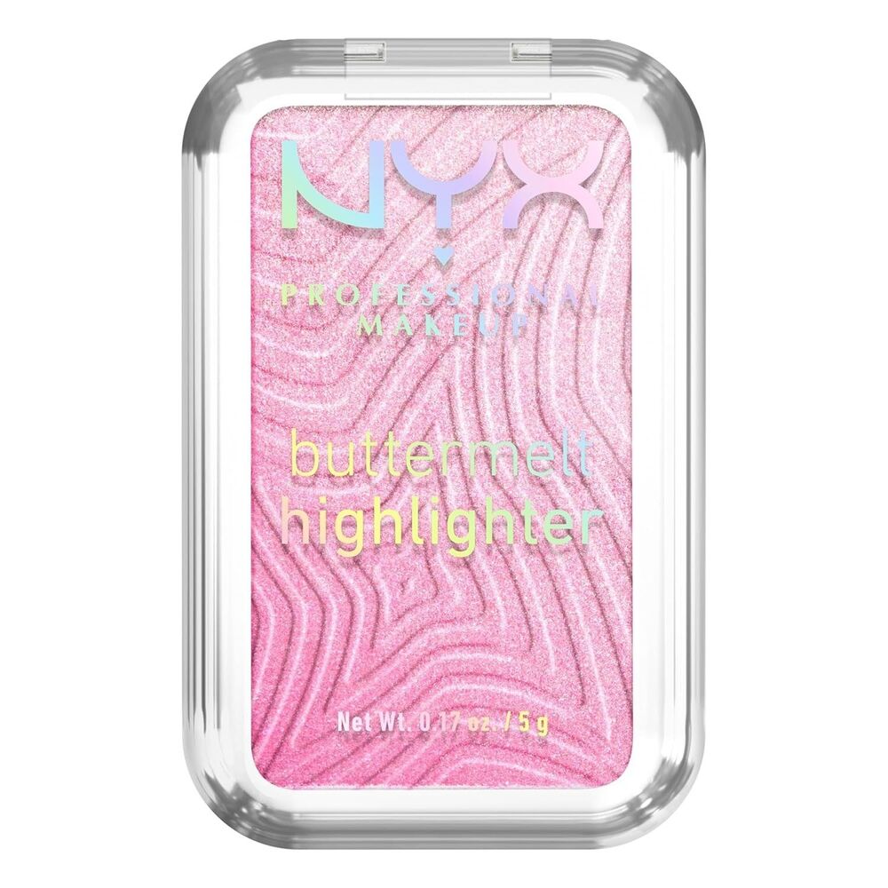 NYX Professional Makeup Buttermelt Highlighter 15U Butta Werk Frosty Pink 0.17oz